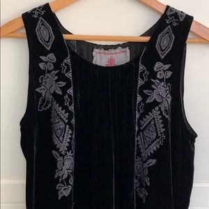 JW Los Angeles Black Velvet dress NWOT
